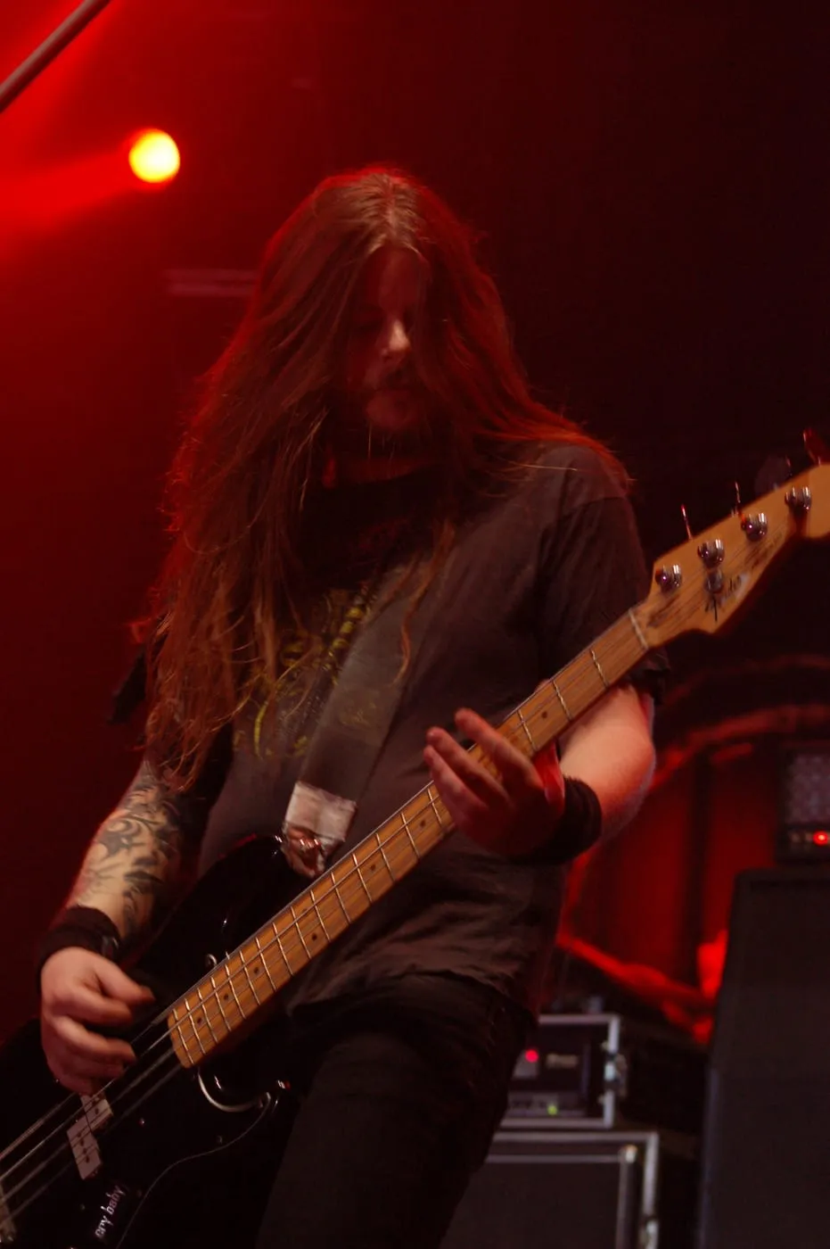 Archive image: Nico Elgstrand from Entombed during Metalmania 2007 festival