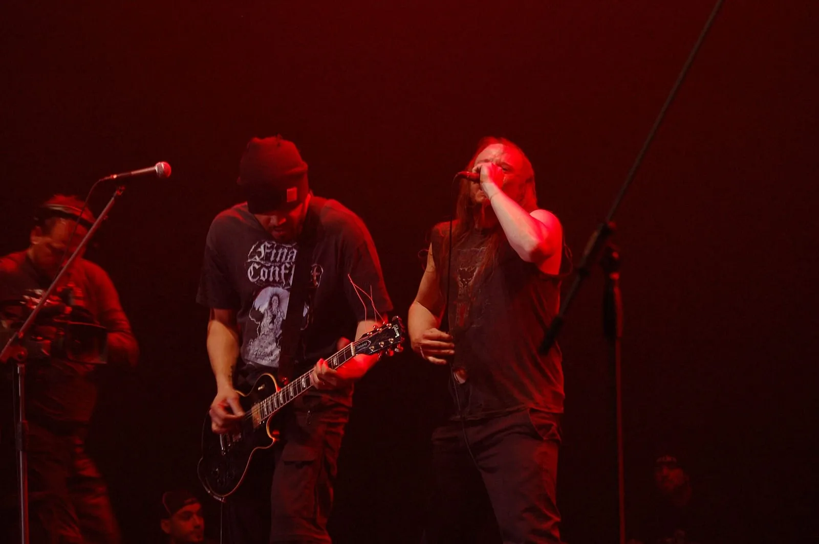 Archive image: Metal band Entombed during Metalmania 2007 festival