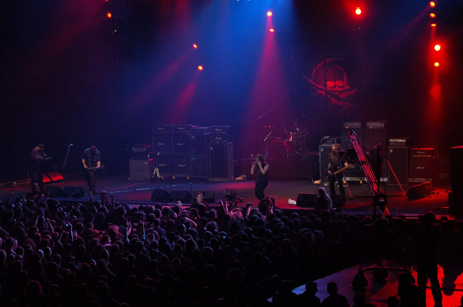 Archive image: Metal band Entombed during Metalmania 2007 festival