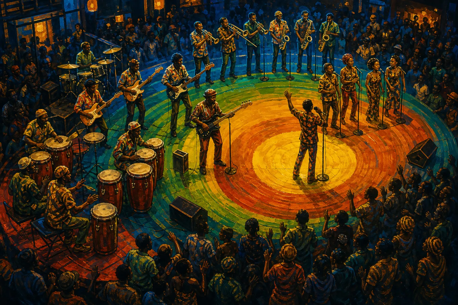 Editorial illustration visualizing a musical, technical, or social idea discussed in this story.