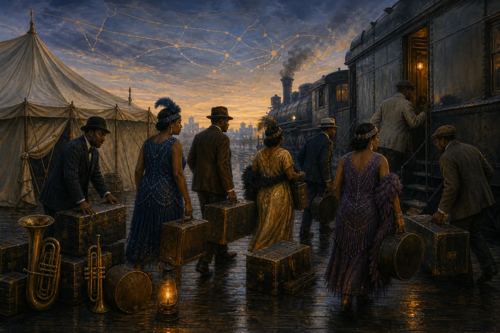 Editorial illustration visualizing a musical, technical, or social idea discussed in this story.
