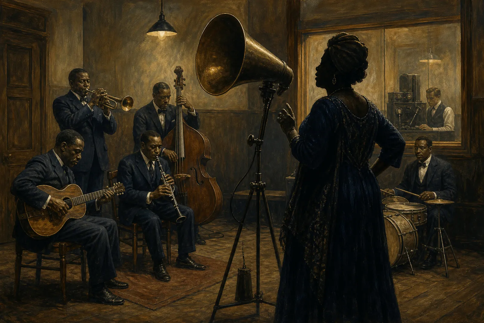 Editorial illustration visualizing a musical, technical, or social idea discussed in this story.