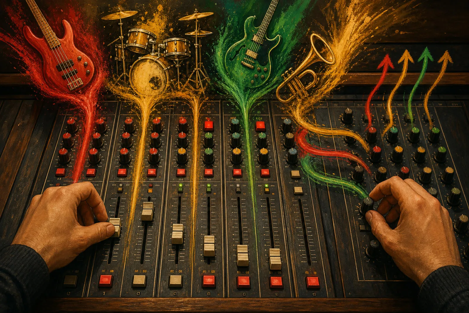 Editorial illustration visualizing a musical, technical, or social idea discussed in this story.