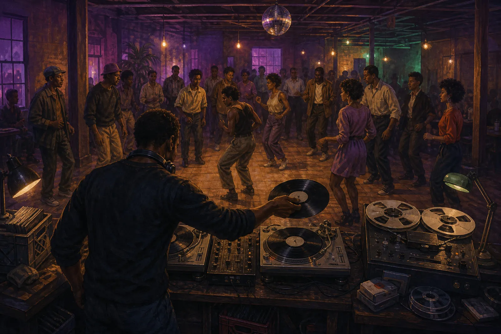 Editorial illustration visualizing a musical, technical, or social idea discussed in this story.