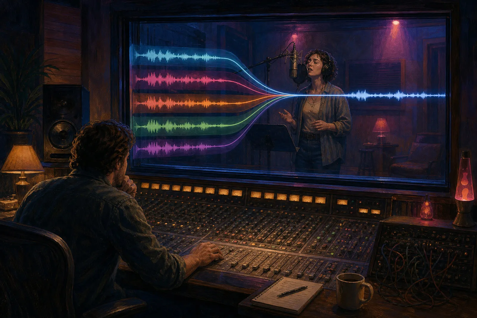 Editorial illustration visualizing a musical, technical, or social idea discussed in this story.
